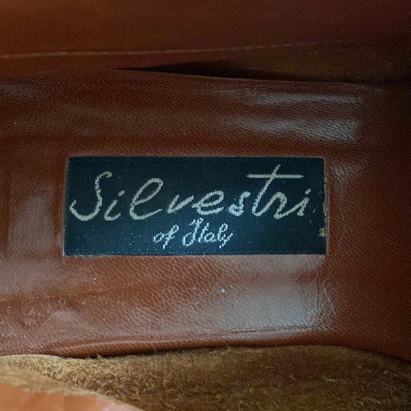 Silvestri 100% leather shoes with tie, made in Italy size 37 (7US) - Picture 4 of 5